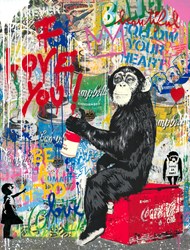 Everyday Life by Mr. Brainwash - Original on Paper sized 38x50 inches. Available from Whitewall Galleries